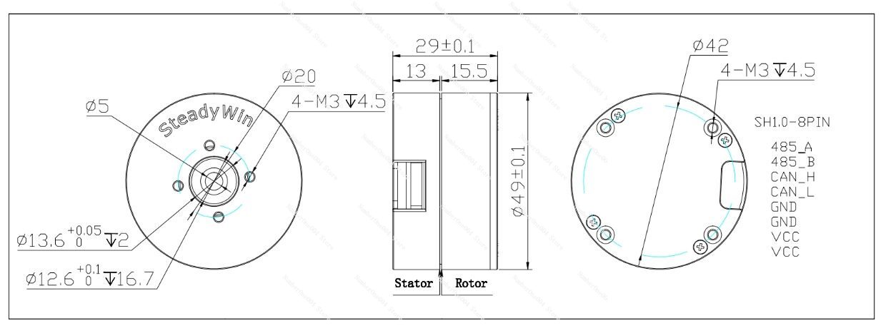 For DD5010 Brushless DC Motor  - đánh giá và giá Direct Drive Servo Motor Robotics