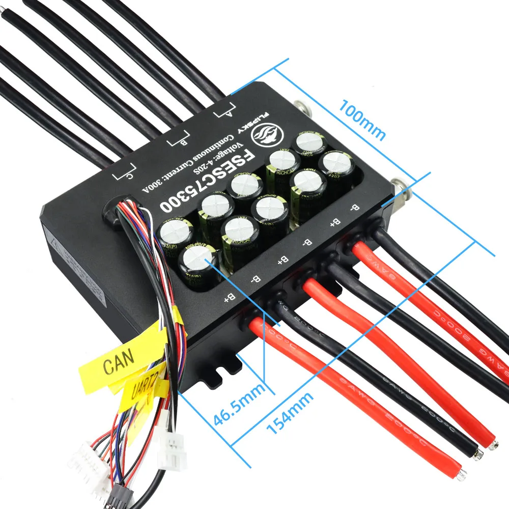 VoltSFlipsky Fsesc 75300 84v H - đánh giá và giá Vesc 75300 High Current Esc