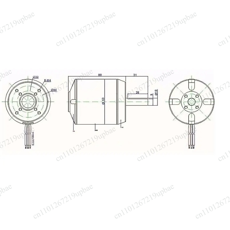 6384 150KV 200KV Sensored Brus - đánh giá và giá 6384 Brushless Motor Sensored